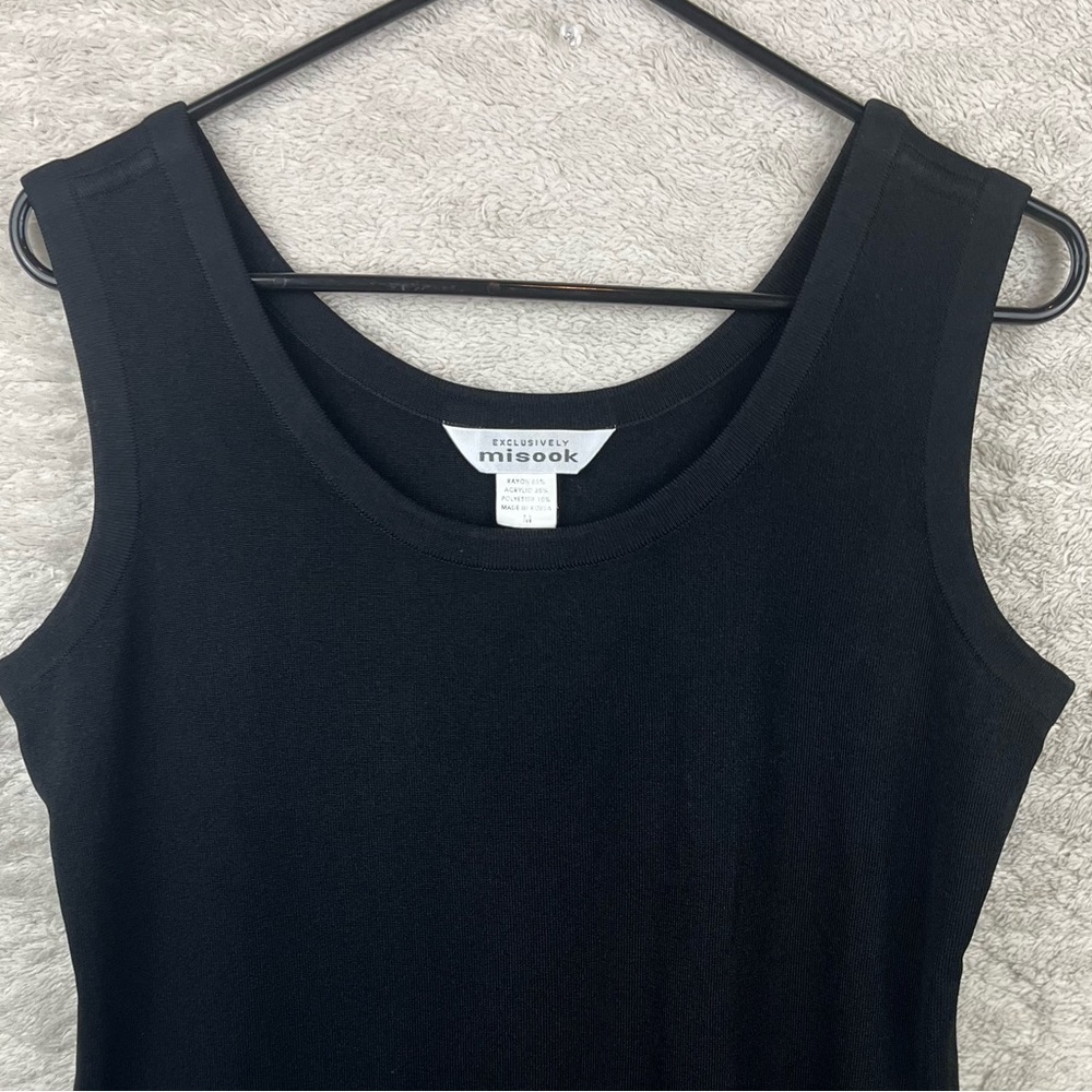 Exclusively Misook Black Basic Tank Stretchy Blaz… - image 6